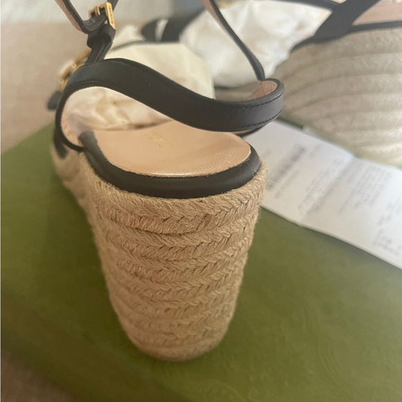 Gucci Wedge Espadrille Sandals - Picture 5 of 7